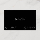 Rauchiger Berg kaskadiert Visitenkarte (Rückseite)