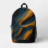 Rauchiger Bernstein-Abstrakter Rucksack (Vorderseite)