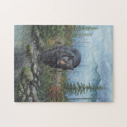 Rauchiger Gebirgsschwarzer Bär Puzzle (Horizontal)