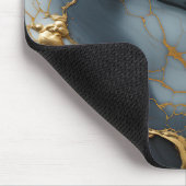 Rauchiger Onyxmarmor mit goldenen Adern Mousepad (Ecke)