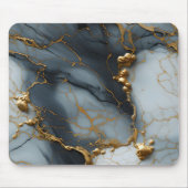 Rauchiger Onyxmarmor mit goldenen Adern Mousepad (Vorne)