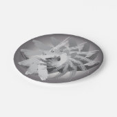 rauchiger Whirlpool Pappteller (Schrägansicht)