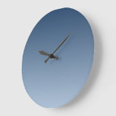 Rauchiges Blau Harmonisches Licht zu dunklen Schat Große Wanduhr (Winkel)