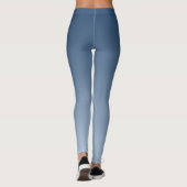 Rauchiges Blau Harmonisches Licht zu dunklen Schat Leggings (Rückseite)
