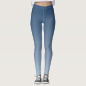 Rauchiges Blau Harmonisches Licht zu dunklen Schat Leggings (Vorderseite)