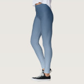 Rauchiges Blau Harmonisches Licht zu dunklen Schat Leggings (Links)