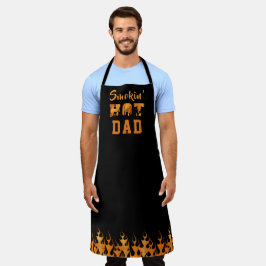 RAUCHIN' HOT VATER Barbeque Smoker Flammen Schürze