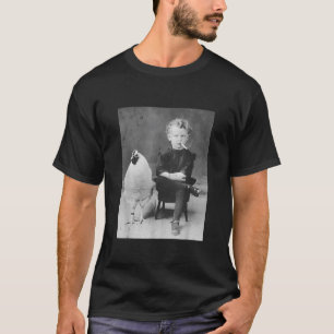 Rauchjunge mit Hühnchen Vintag Bizarre komisch T-Shirt