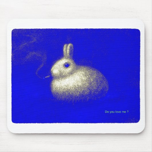 Rauchkaninchen Mousepad (Vorne)