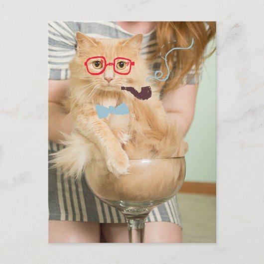 Rauchkatze Postkarte (Vorderseite)