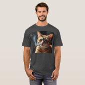 Rauchkatzengeneration Z Meme Katzenrauchen Geschen T-Shirt (Vorne ganz)