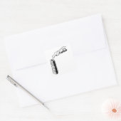 Rauchkleber Quadratischer Aufkleber (Umschlag)