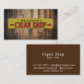 Rauchladen Personalisierter Name Zigarren-Store Visitenkarte (Vorne/Hinten)