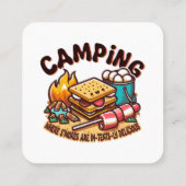 Rauchlager Quadratische Visitenkarte (Rückseite)