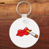 Rauchlippen Schlüsselanhänger (Vorderseite)