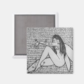 Rauchmeile Magnet (Vorderseite/Rückseite)