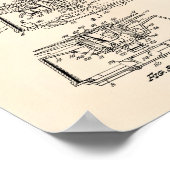 Rauchmelder 1969 Patentart - alter Peper Poster (Ecke)