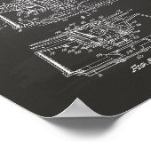 Rauchmelder 1969 Patentart - Zwischenablage Poster (Ecke)