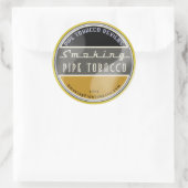 Rauchmelder Runder Aufkleber (Tasche)