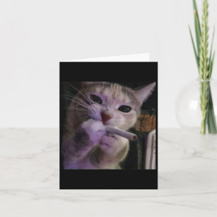 Rauchmelder, Zigarette Kätzchen Gen Z Meme, Katze Karte