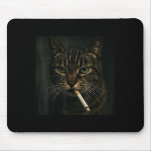 Rauchmelder, Zigarette Kätzchen Gen Z Meme, Katze Mousepad