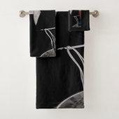 Rauchnonnen Retro-Stil Badhandtuch Set (Insitu)