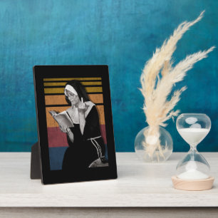 Rauchnonnen Retro-Stil Fotoplatte