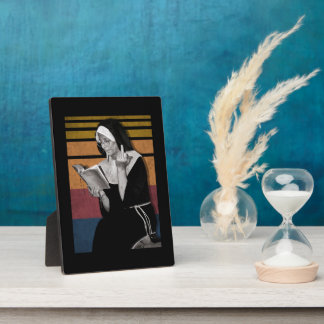 Rauchnonnen Retro-Stil Fotoplatte