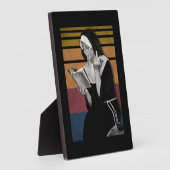 Rauchnonnen Retro-Stil Fotoplatte (Seite)