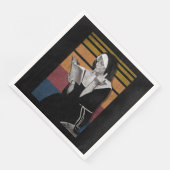 Rauchnonnen Retro-Stil Serviette (Ecke)