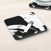 Rauchpause Getränkeuntersetzer (Linke Seite)