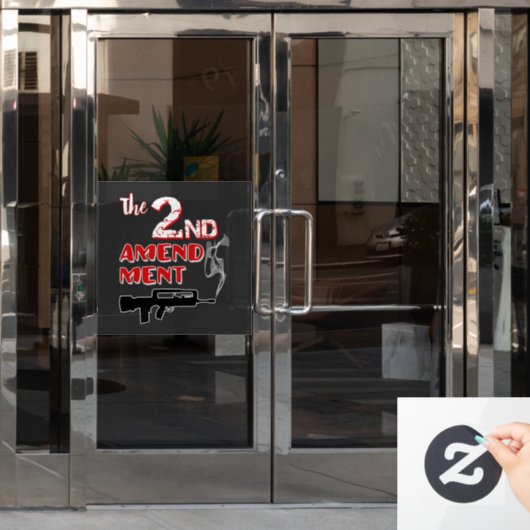 Rauchpistole - 2. Änderung Fensteraufkleber (Büro Tür)