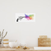 Rauchpistole der Liebe: Regenbogen: Poster (Küche)
