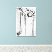 Rauchrohre Leinwanddruck (Insitu (Holzboden))