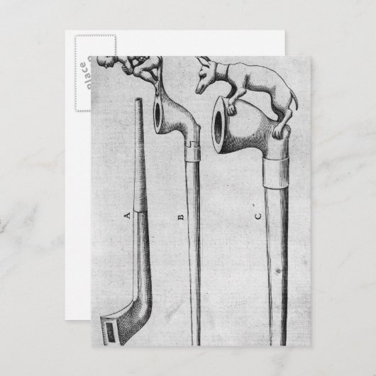 Rauchrohre Postkarte (Vorne/Hinten)