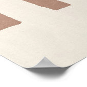 Rauchrote Bogen Abstract Poster (Ecke)