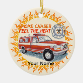 Rauchschaser-Feuerwehrmann Keramik Ornament
