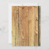 Rauchschau im Brautparty des Schneerustikalen Foto Einladung (Rückseite)