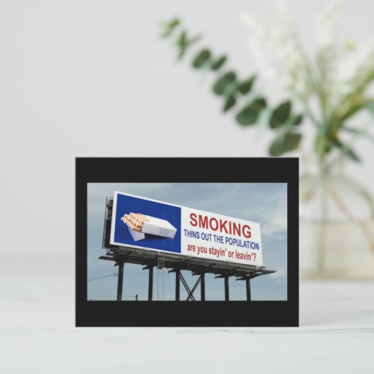 Rauchschutz - postkarte (Stehend Vorderseite)