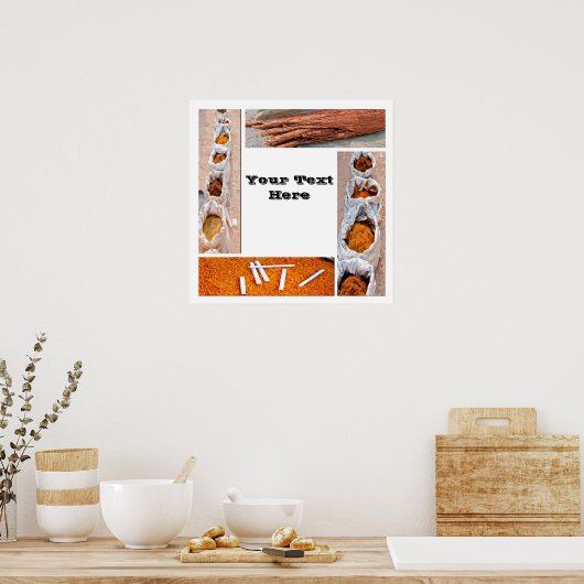 Rauchschutzplakate auf weiß poster (Küche)