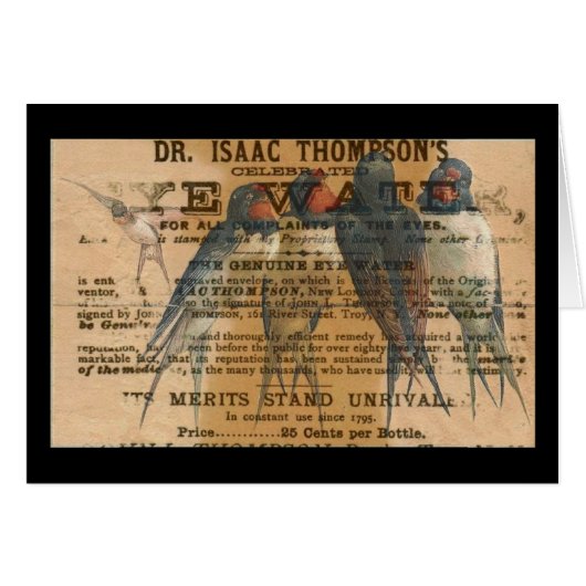 Rauchschwalben Vintage (Vorderseite (Horizontal))