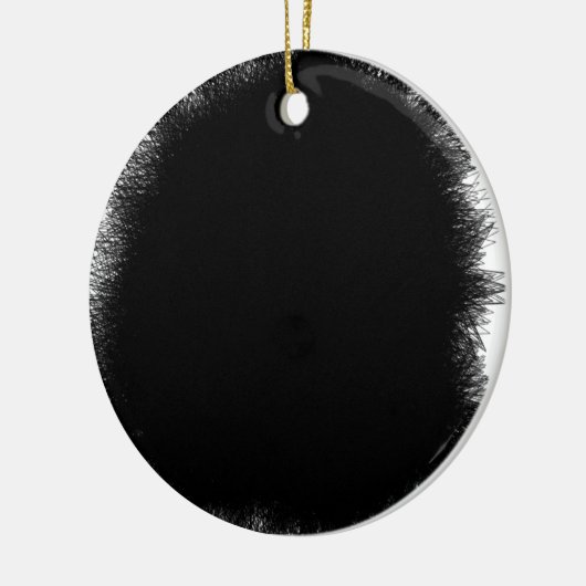 Rauchschwarz Keramikornament (Links)