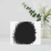 Rauchschwarz Postkarte (Stehend Vorderseite)