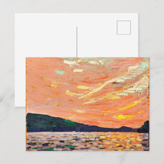 Rauchsee, Gemälde von Tom Thomson Postkarte (Vorne/Hinten)
