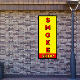 Rauchshop Rot-Gelb-Schwarzwerbung Banner