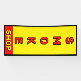 Rauchshop Rot-Gelb-Schwarzwerbung Banner