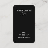 Rauchshop Vape Black Visitenkarte (Rückseite)