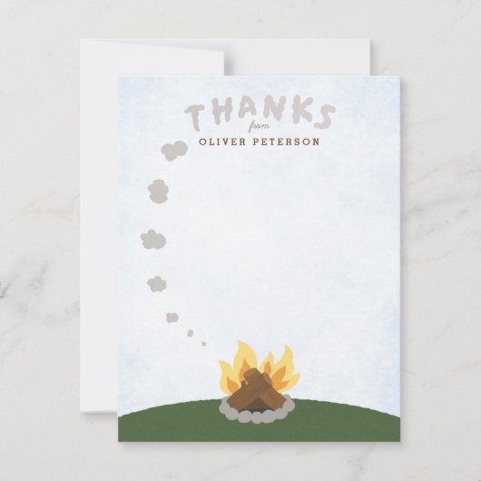 Rauchsignale Dankeschön Mitteilungskarte (Vorderseite)