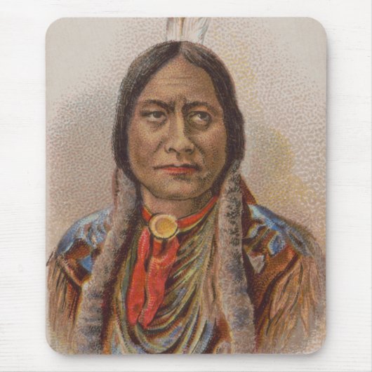 Rauchsignale: Lakota-Indianerschiff sitzt Bull Mousepad (Vorne)