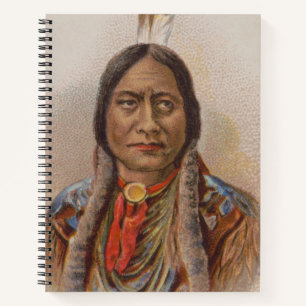 Rauchsignale: Lakota-Indianerschiff sitzt Bull Notizblock